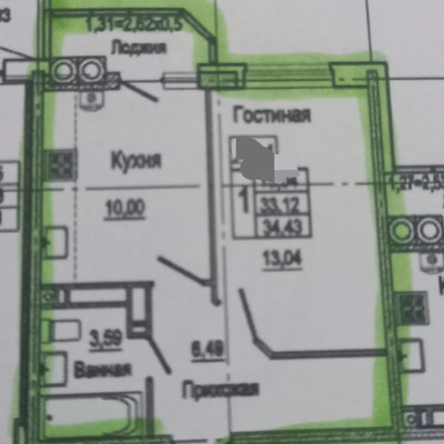 Продам однокомнатную (1-комн.) квартиру, Городовикова ул, 36, Ростов-на-Дону г