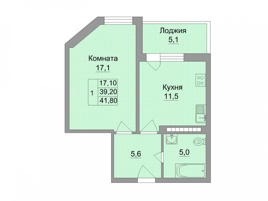 Продам однокомнатную (1-комн.) квартиру, Петренко ул, 22, Ростов-на-Дону г