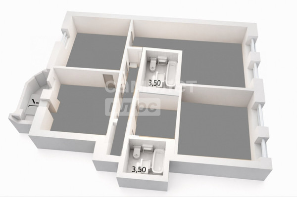 Продам трехкомнатную (3-комн.) квартиру, Горького ул, 78, Рязань г