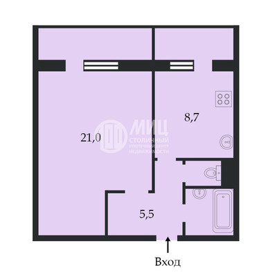 Продам однокомнатную (1-комн.) квартиру, Старобитцевская ул, 11, Москва г
