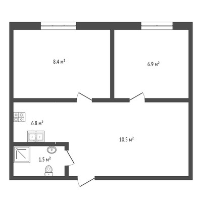 Продам двухкомнатную (2-комн.) квартиру, Парковая ул, 92ка, Ханты-Мансийск г