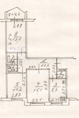 Продам трехкомнатную (3-комн.) квартиру, Зорге ул, 27/4, Ростов-на-Дону г