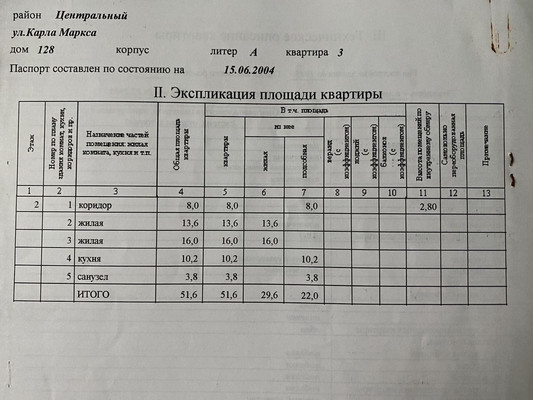 Продам двухкомнатную (2-комн.) квартиру, К.Маркса ул, 128, Калининград г