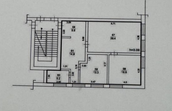 Продам трехкомнатную (3-комн.) квартиру, Лесная ул, 17, Михнево д