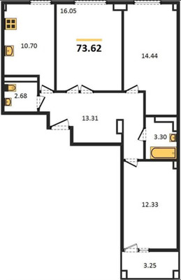 Продам трехкомнатную (3-комн.) квартиру, Генерала Глазунова ул, 11, Пенза г