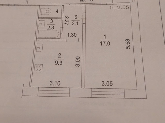 Продам однокомнатную (1-комн.) квартиру, Десантная ул, 10, Раменское г