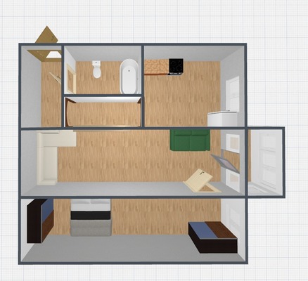 Продам двухкомнатную (2-комн.) квартиру, Комсомольская ул, 15, Фокино г