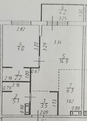 Продам двухкомнатную (2-комн.) квартиру, Молодежная ул, 26ка, Речицы с