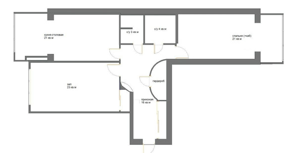 Продам трехкомнатную (3-комн.) квартиру, им. Достоевского ул, 84к1, Краснодар г