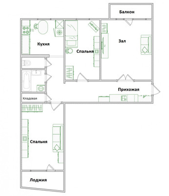 Продам трехкомнатную (3-комн.) квартиру, Ладожская ул, 83, Пенза г