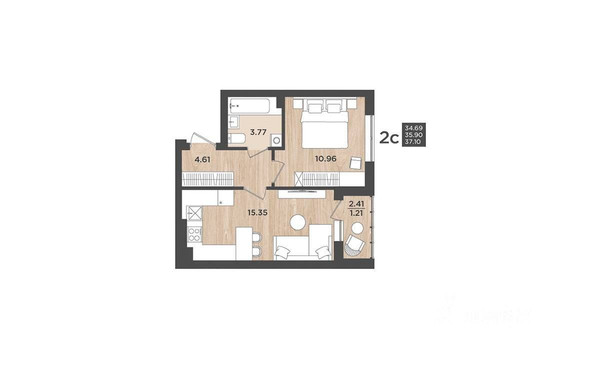 Продам однокомнатную (1-комн.) квартиру, Интернациональная ул, 18, Калининград г