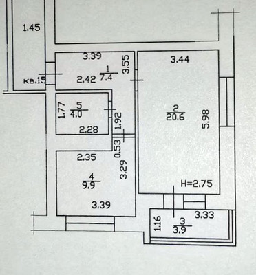 Продам однокомнатную (1-комн.) квартиру, Лазурная ул, 14, Анапа г