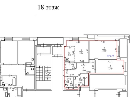 Продам трехкомнатную (3-комн.) квартиру, Революции ул, 52кВ, Пермь г
