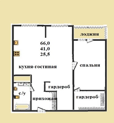 Продам двухкомнатную (2-комн.) квартиру, Мира ул, 40, Пенза г