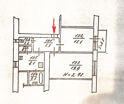 Продам двухкомнатную (2-комн.) квартиру, Ворошиловский пр-кт, 50/87, Ростов-на-Дону г