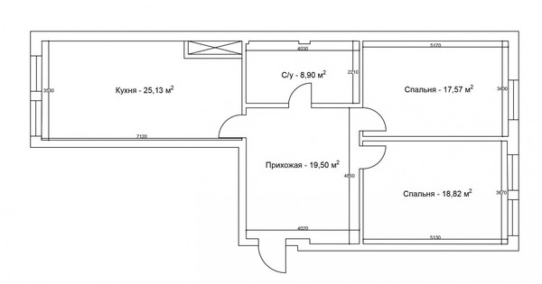 Продам двухкомнатную (2-комн.) квартиру, ОДС ул, 1к2, Нальчик г