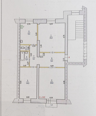 Продам трехкомнатную (3-комн.) квартиру, Карла Маркса ул, 63, Ишим г