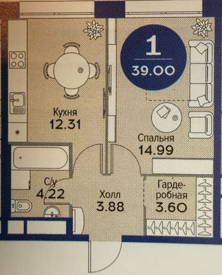 Продам двухкомнатную (2-комн.) квартиру, Новоалексеевская ул, 16к4, Москва г