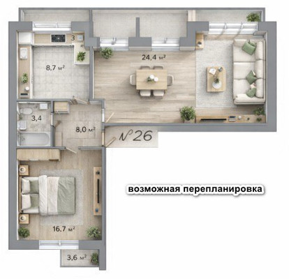 Продам трехкомнатную (3-комн.) квартиру, Ленина ул, 3, Почтовое пгт