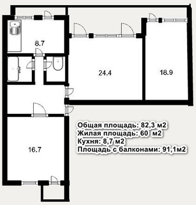 Продам трехкомнатную (3-комн.) квартиру, Ленина ул, 3, Почтовое пгт