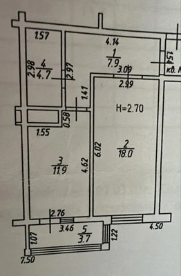 Продам однокомнатную (1-комн.) квартиру, Парковая ул, 64Ак3, Анапа г