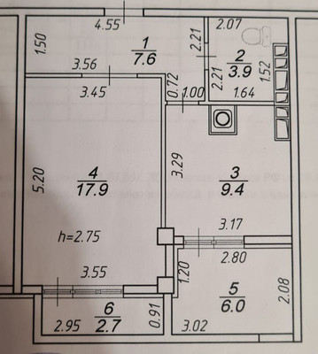 Продам однокомнатную (1-комн.) квартиру, Ленина пр-кт, 91а, Новороссийск г