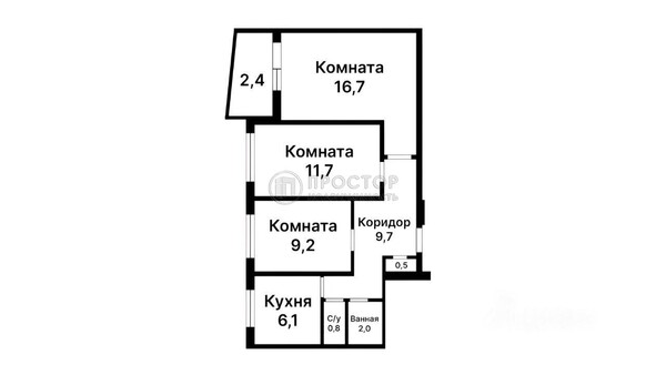 Продам трехкомнатную (3-комн.) квартиру, Шипиловская ул, 10, Москва г