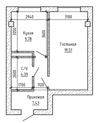 Продам однокомнатную (1-комн.) квартиру, Московская ул, 12, Нальчик г