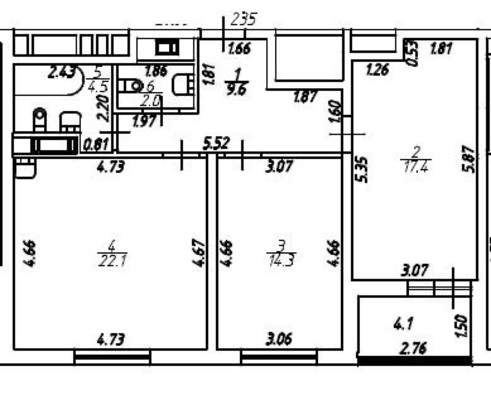 Сдам двухкомнатную (2-комн.) квартиру, Энергетиков пр-кт, 2к1, Санкт-Петербург г