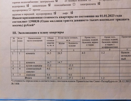 Продам двухкомнатную (2-комн.) квартиру, Адмиральский проезд, 6А, Санкт-Петербург г