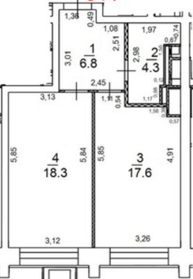 Сдам двухкомнатную (2-комн.) квартиру, Серебрякова проезд, 11к1, Москва г