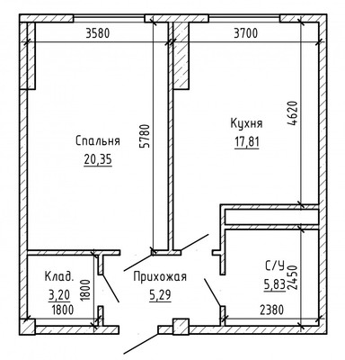 Продам однокомнатную (1-комн.) квартиру, Т.Идарова ул, 176, Нальчик г