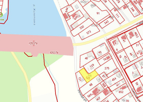 Продам участок 8 соток, ИЖС, Речная ул, 3кА, Былово с, 0 км от города