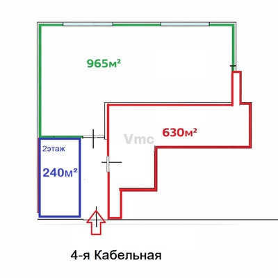 Сдам склад 630 м2, 4-я Кабельная ул, 2 1, Москва г