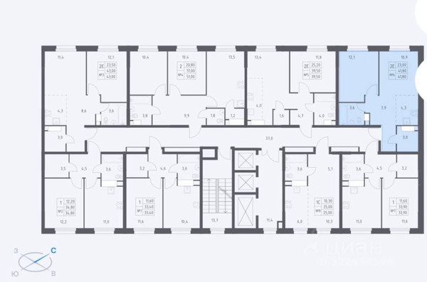 Продам двухкомнатную (2-комн.) квартиру, Куприна пр-кт, 40, Сосенское п