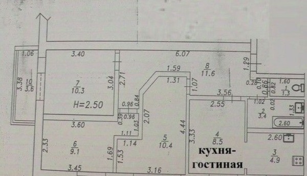 Продам трехкомнатную (3-комн.) квартиру, Горького ул, 72, Анапа г