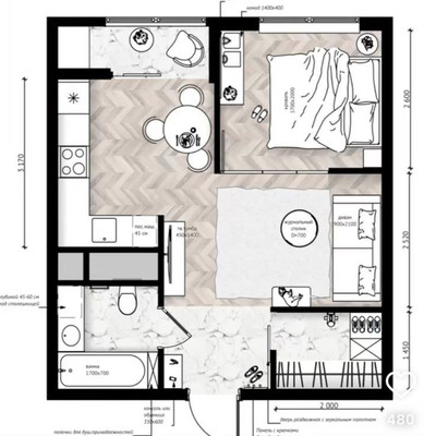 Продам однокомнатную (1-комн.) квартиру, Крымской весны ул, 5к2, Мирное с