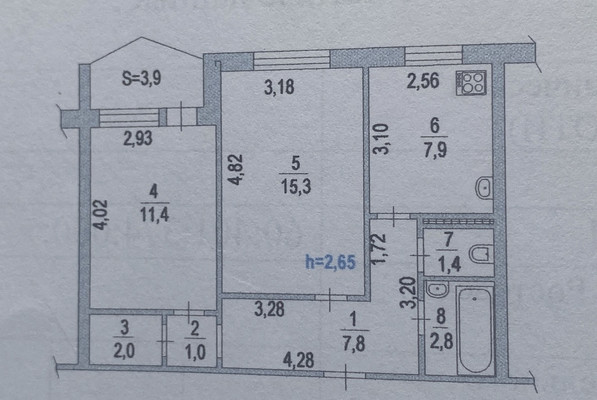 Продам двухкомнатную (2-комн.) квартиру, Горшкова пр-кт, 4, Ростов-на-Дону г