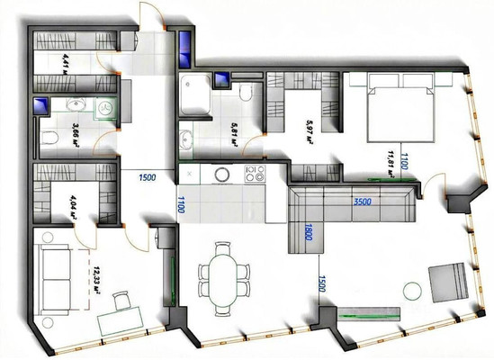 Продам трехкомнатную (3-комн.) квартиру, Летниковская ул, 11к1, Москва г