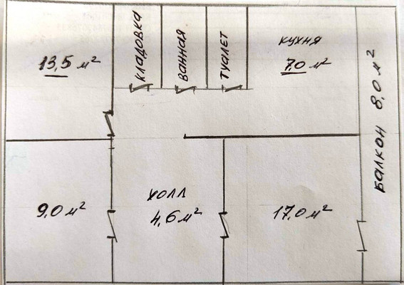 Продам трехкомнатную (3-комн.) квартиру, Рощинская ул, 18, Гатчина г