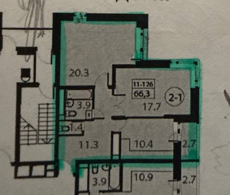 Продам двухкомнатную (2-комн.) квартиру, Ясная ул, 5, Коммунарка п
