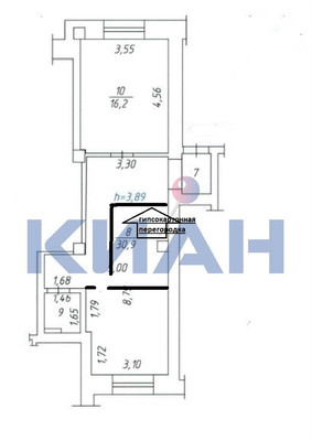 Сдам коммерческое помещение 56,6 м2, Авиаторов ул, 33, Красноярск г