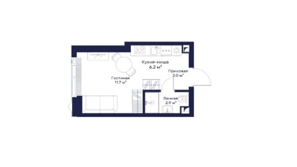 Продам однокомнатную (1-комн.) квартиру (долевое), Мнёвники ул, Москва г