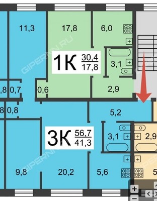 Продам трехкомнатную (3-комн.) квартиру, Героев пр-кт, 38, Нижний Новгород г