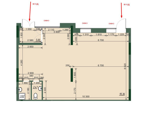 Сдам коммерческое помещение 107,8 м2, Бухарская ул, 32к1, Казань г