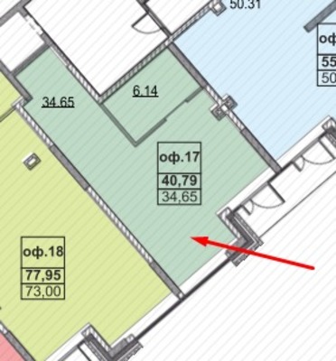 Сдам коммерческое помещение 40,79 м2, Теплых встреч ул, 7, Усады с