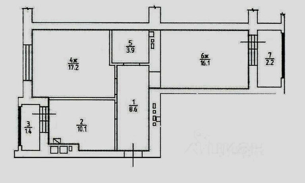 Продам двухкомнатную (2-комн.) квартиру, Суздальская ул, 20к3, Калининград г