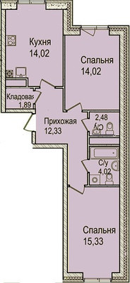 Сдам двухкомнатную (2-комн.) квартиру, Победы ул, 6, Десна д