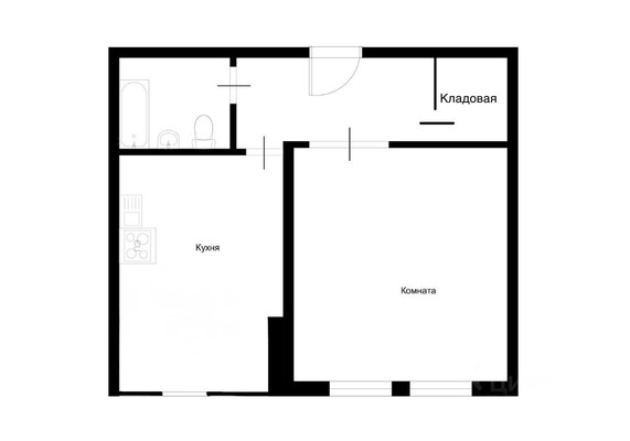 Продам однокомнатную (1-комн.) квартиру, Генерала Стрельбицкого (Кузнечики мкр.) ул, 9, Подольск г