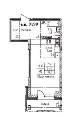 Продам однокомнатную (1-комн.) квартиру, Короленко ул, 86, Барнаул г